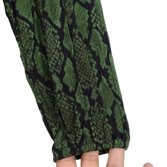 Michael Michael Kors Green Snake Print Knit Top Women Size P 3/4 Sleeve Pullover - Picture 3 of 11